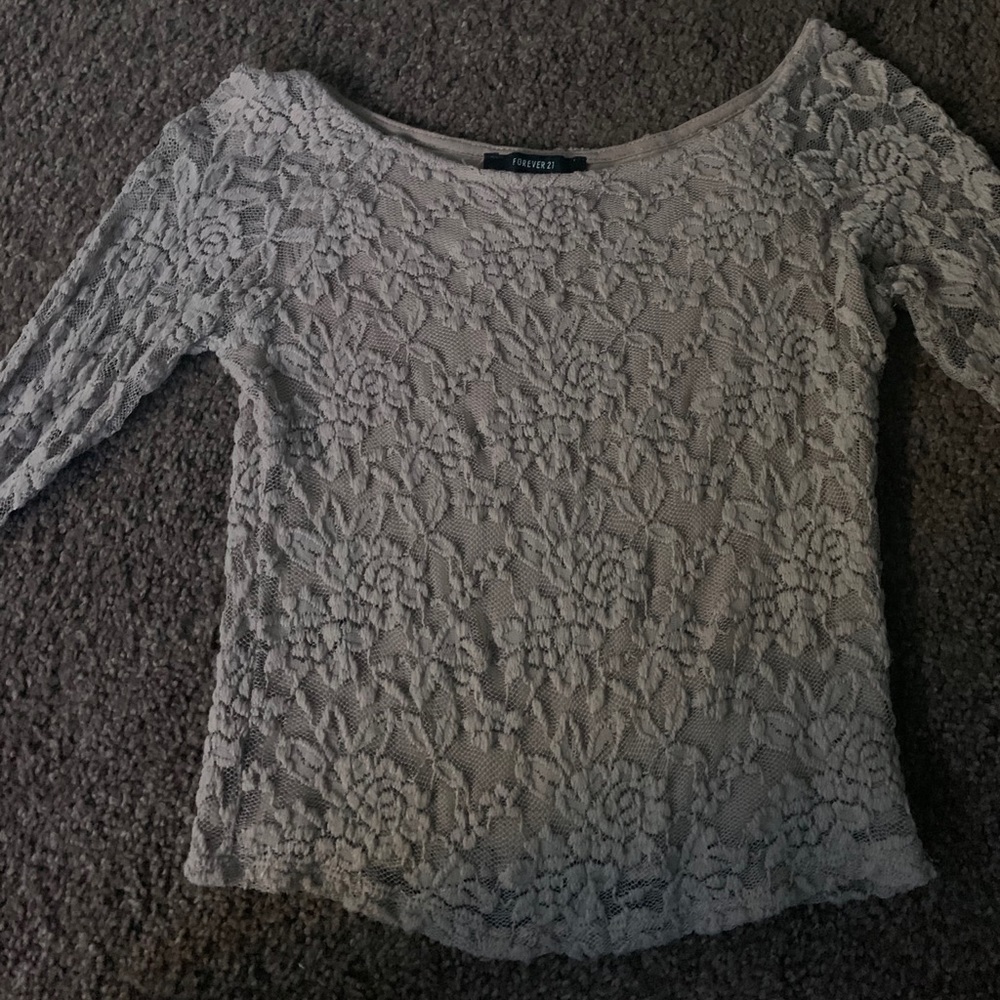 Brown Forever 21 crop top